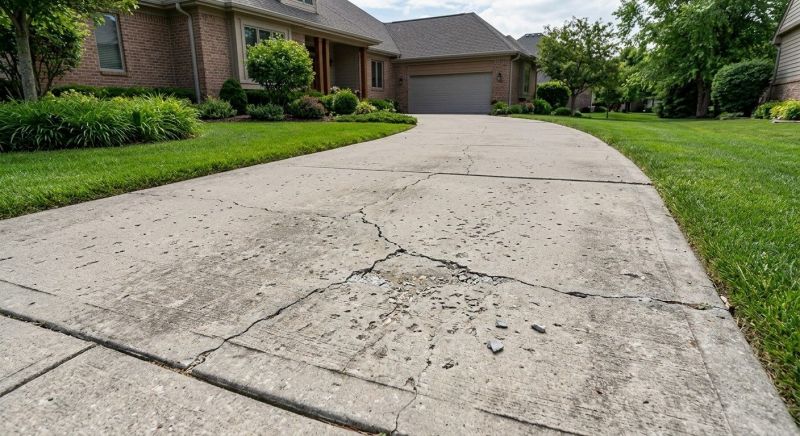 Concrete Driveway Crack Repair in West Des Moines, IA