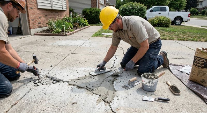 Garage Slab Repair in West Des Moines, IA